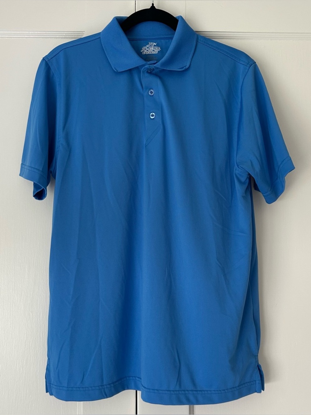 AX AHEAD EXTREME Men’s Blue Polo Golf Shirt Activewear Athletic Top Size Small